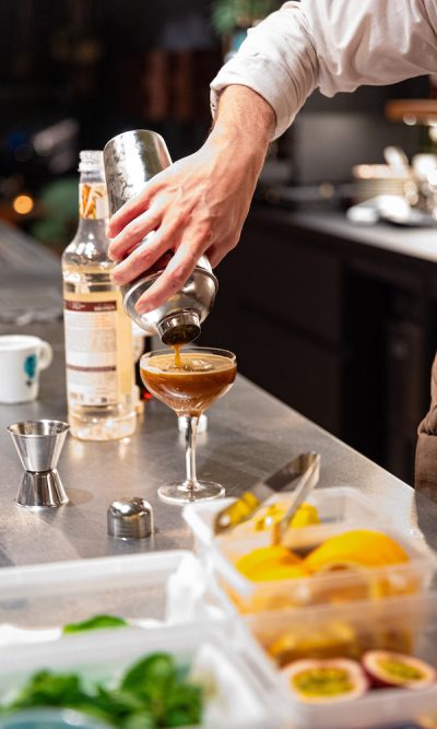 heerlijke cocktail in the making